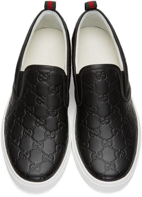 gucci kids slip on|gucci embossed slip on shoes.